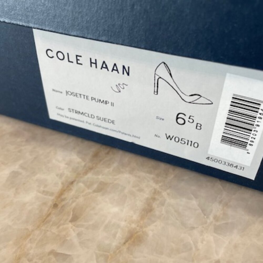 Cole Haan Josette Pump in Stormcloud Suede, Size 6.5 - Picture 7 of 7